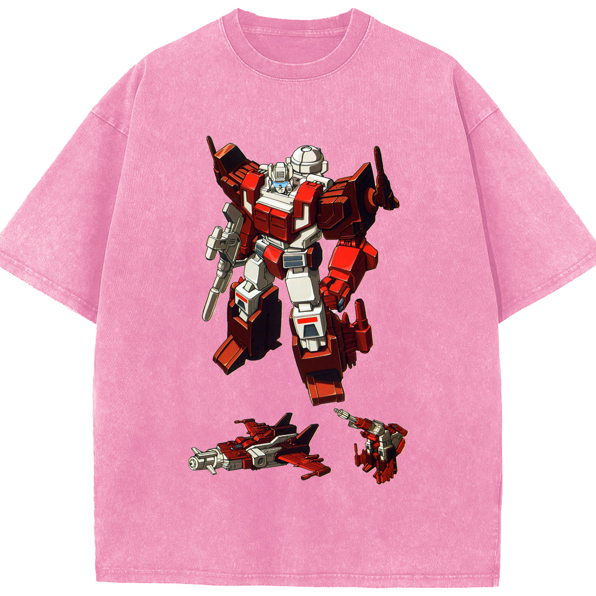 （画像用）  綿100% ヴィンテージ風 半袖Tシャツ（フロントプリント）
